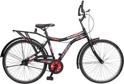 

Atlas Twister Deluxe Bike For Adults Matt Black&Red 26 T Single Speed Mountain Cycle(Multicolor)