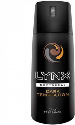 

Lynx Dark Temptation Deodorant Body Spray- perfume for men with an irresistible scent of chocolate, amber and peppercorn. keeps you smelling great all day Body Spray - For Men(200 ml)