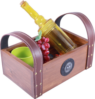 

Round Republic 1 Compartments Wood Items holder(Brown)
