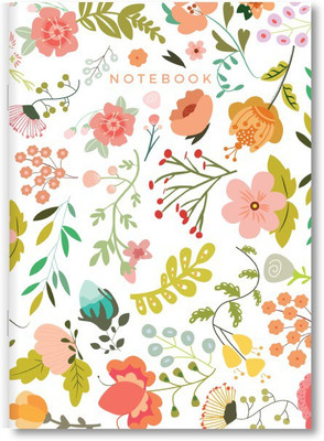 

Supple Room A5 Notebook(Floro Collection, White)