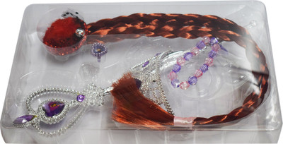 

Kiditos Princess Dress up Accessories Jewelry Set with Tiara Crown for Birthday Party Favor(Multicolor)