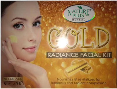 

NATURE PLUS HERBAL GOLD Radiance Facial Kit 330 g(Set of 6)