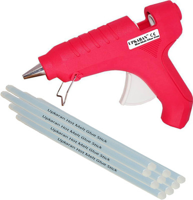 

Upkaran Hot Melt DIY Glue Gun kit 40 Watt With 9 Sticks For Paper & Cloth,School Projects High-Tech Qick Repairs Professional Electronic Standard Temperature Corded Glue Gun(11 mm)