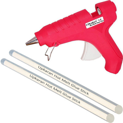 

Upkaran Hot Melt Glue Gun kit 40 Watt With 2 Glue Sticks For Quick Repairs, Paper & Cloth High-Tech Professional Electronic Standard Temperature Corded Glue Gun(11 mm)