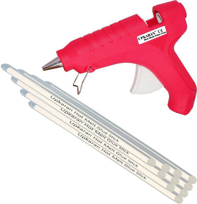 

Upkaran Hot Melt Glue Gun kit 40 Watt With 10 Glue Sticks For Quick Repairs, Paper & Cloth High-Tech Professional Electronic Standard Temperature Corded Glue Gun(11 mm)