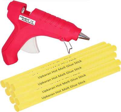 

Upkaran Pink 40 Watt With 8 Hot Melt Glue Sticks Standard Temperature Corded Glue Gun(11 mm)