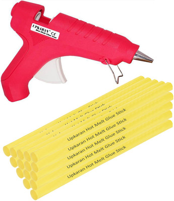 

Upkaran Pink 40 Watt With 15 Hot Melt Glue Sticks Standard Temperature Corded Glue Gun(11 mm)