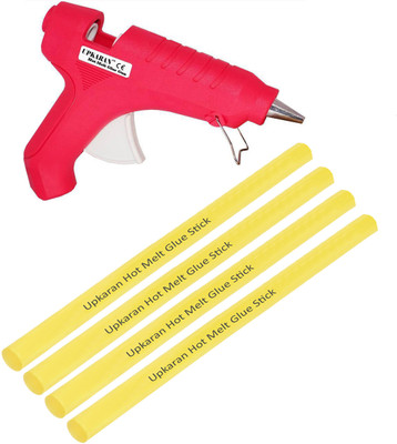 

Upkaran Pink 40 Watt With 4 Hot Melt Glue Sticks Standard Temperature Corded Glue Gun(11 mm)