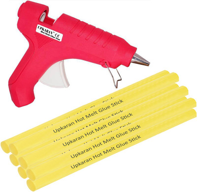 

Upkaran Pink 40 Watt With 7 Hot Melt Glue Sticks Standard Temperature Corded Glue Gun(11 mm)