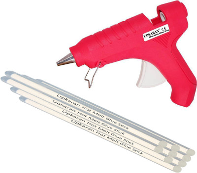 

Upkaran Hot Melt Glue Gun kit 40 Watt With 9 Glue Sticks For Quick Repairs, Paper & Cloth High-Tech Professional Electronic Standard Temperature Corded Glue Gun(11 mm)