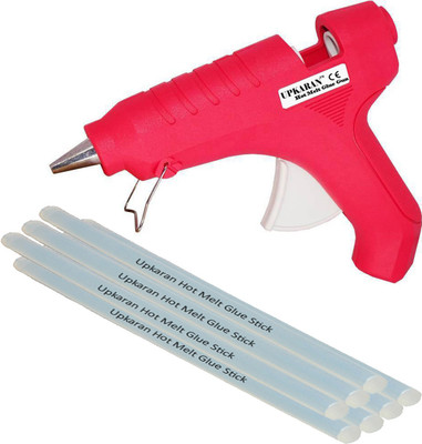 

Upkaran Hot Melt DIY Glue Gun kit 40 Watt With 7 Sticks For Paper & Cloth,School Projects High-Tech Qick Repairs Professional Electronic Standard Temperature Corded Glue Gun(11 mm)