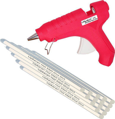 

Upkaran Hot Melt Glue Gun kit 40 Watt With 15 Glue Sticks For Quick Repairs, Paper & Cloth High-Tech Professional Electronic Standard Temperature Corded Glue Gun(11 mm)