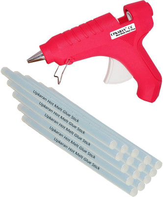 

Upkaran Hot Melt DIY Glue Gun kit 40 Watt With 15 Sticks For Paper & Cloth,School Projects High-Tech Qick Repairs Professional Electronic Standard Temperature Corded Glue Gun(11 mm)