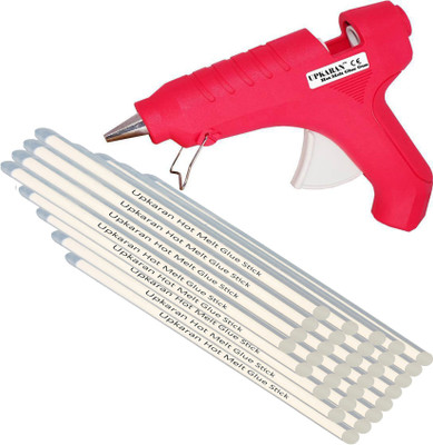 

Upkaran Hot Melt Glue Gun kit 40 Watt With 30 Glue Sticks For Quick Repairs, Paper & Cloth High-Tech Professional Electronic Standard Temperature Corded Glue Gun(11 mm)