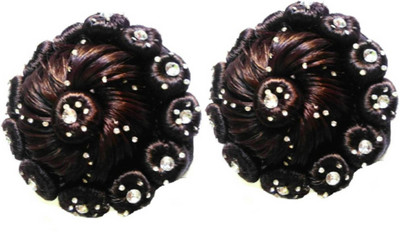 

KashQueen Set of 2 New Fashion Stone Juda For Festives Braid Extension(Brown)