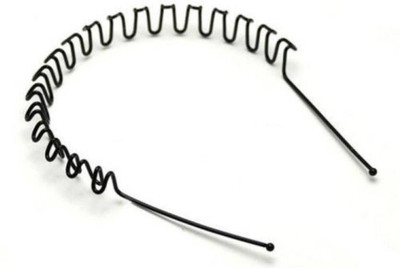 KashQueen Wavy Hair band Hair Band (Black) Hair Band(Black)