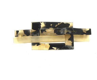

Anuradha Art Jewellery Back Pin Back Pin(White, Black)