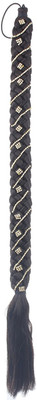 

KashQueen Indian Hair Parandi for Party & Festives Braid Extension(Black)