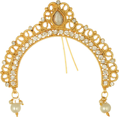 

REETI FASHIONS Gold Tone South Indian and Maharashtrian Hair accessory - juda pin Bun Clip(Gold)