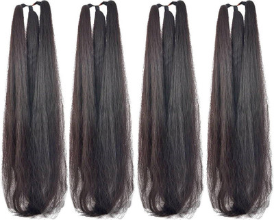 

KashQueen Set of 4, 42Inchs Hair Choties for Lori Festives Braid Extension(Black)