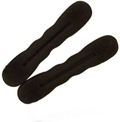 

KashQueen Set of 2 Black Color Magic Beauty Hairstyle Foam Sponge Donuts Hair Accessory Set(Black)