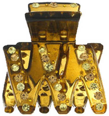 Anuradha Art Jewellery Clutcher Hair Claw(Yellow)