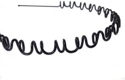 

KashQueen Unisex Black Wavy Hair Band (Black) Hair Band(Black)