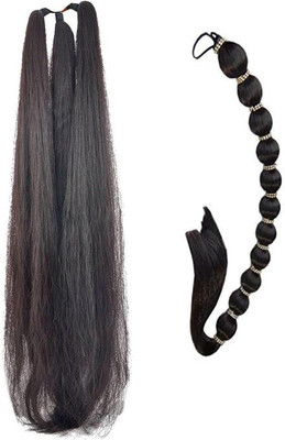 

KashQueen Stylish 2 Hair Parandi Hair Extenshion for Festives Braid Extension(Black)