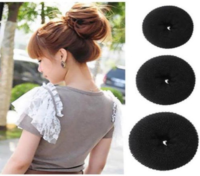 

KashQueen Lady Hair Styling Bun High Hair Volumizer/Bumpits (3 g) Hair Accessory Set(Black)