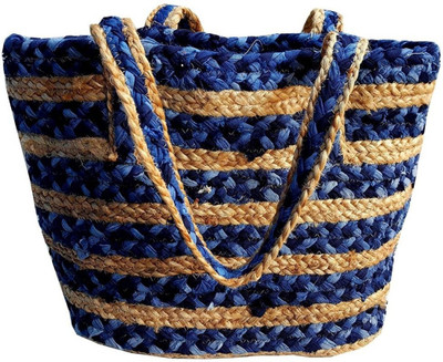 

The Indian Handicraft Store Hand-held Bag(Blue)