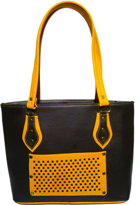 

AZED Collections Shoulder Bag(Black, Yellow)