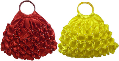 

Rosy Hand-held Bag(Red, Yellow)