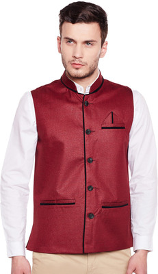 Camey Sleeveless Solid Men Jacket