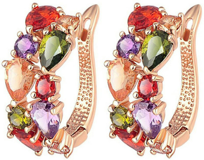 University Trendz Univ_E078 Crystal Alloy Clip-on Earring