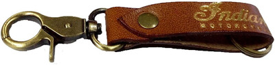 

INDIAN 950056 Motorcycle Keychain Genuine Leather(Desert Tan) Key Chain