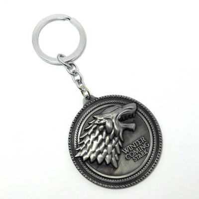 Universal Classic Game of Thrones Winter Coming soon Metal Key Chain