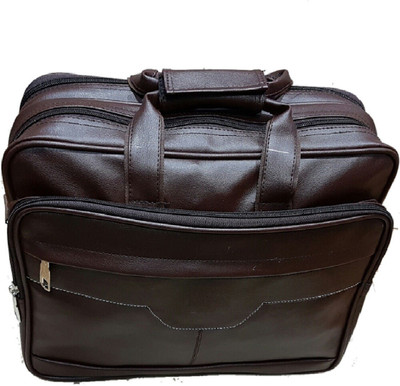

Bruzone 15 inch Laptop Messenger Bag(Brown)