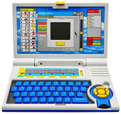 

FEMININE STYLE English Learner Educational Notebook / Laptop Toys For Kids (Blue)(Multicolor)