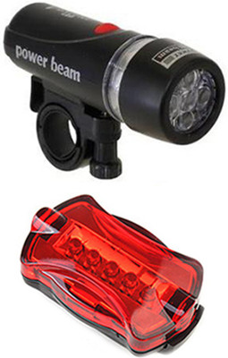 

Gadget Hero's Powerbeam Black Bicycle LED Front Rear Light Combo(Black)