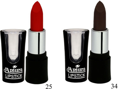 

Amura A-100 Smart Look LipStick Set of 2(34, 25, 4.5 g)