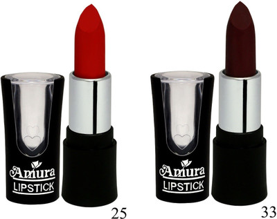 

Amura A-100 Smart Look LipStick Set of 2(33, 25, 4.5 g)