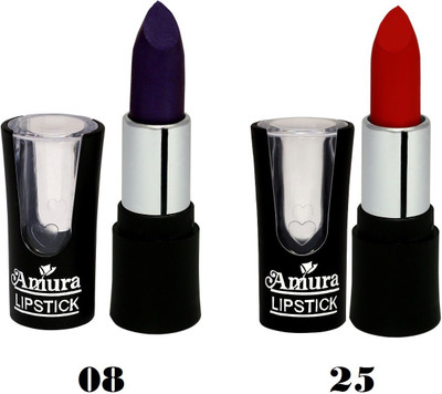 

Amura A-100 Smart Look LipStick Set of 2(08, 25, 4.5 g)