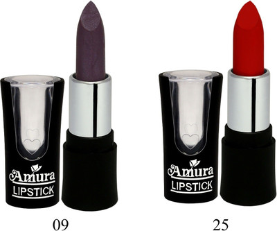 

Amura A-100 Smart Look LipStick Set of 2(09, 25, 4.5 g)
