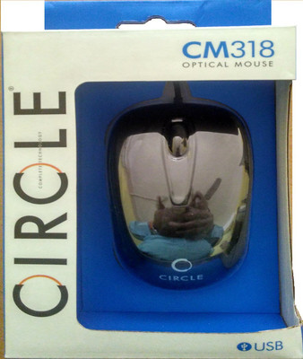 

Circle CM318 Optical Mouse Wired Optical Gaming Mouse(USB, Black)