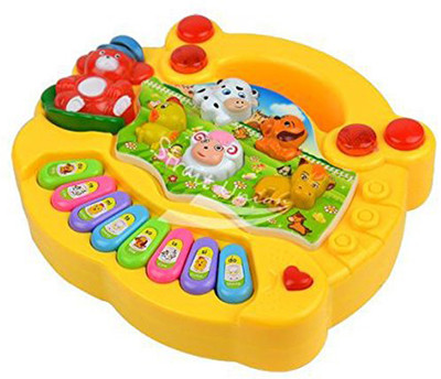 

TamBoora Farm Style Animal Farm Music Piano Toy Musical Educational Kids Gift (Color as avilable)(Multicolor)