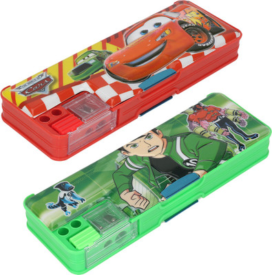 

Aarvi Car,Ben10 Character Print Art Plastic Pencil Boxes(Set of 2, Multicolor)