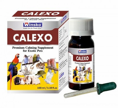 Winsko CALEXO 100ml (3.38 fl.oz) Premium Calming Supplement For Exotic Pets | Pet Health Supplements(100 ml)