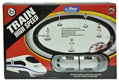 

K Dudes Merto High Speed Train with Round Track Battery Operated DUDE-27(Black)