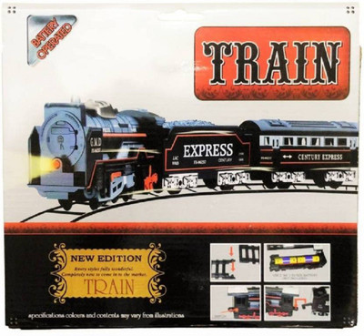 

K Dudes Train Set With Round Track Battery Operated with Head Light DUDE-14(Black)