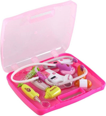 

Z A Enterprises Kids Plastic Play Toy Doctor Set With Light Sound Effects (Pink)